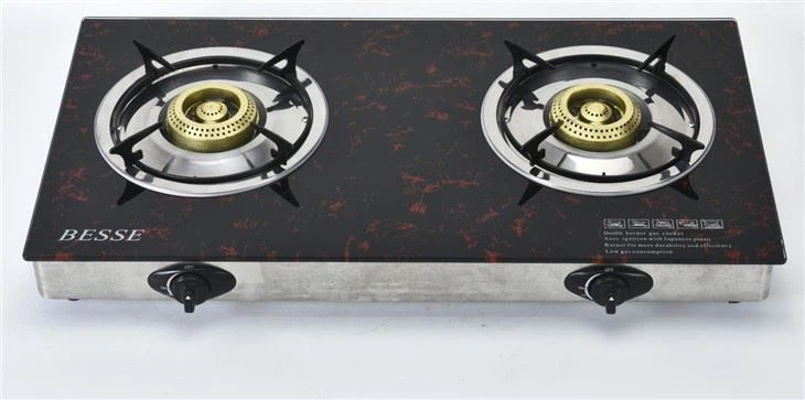 Burner Gas Grill With Tempered Glass Panel And 4-feet Potholder(ZG-201)